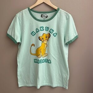 Disney Women’s Tee Logo Hakuna‎ Makata Green Size Xl